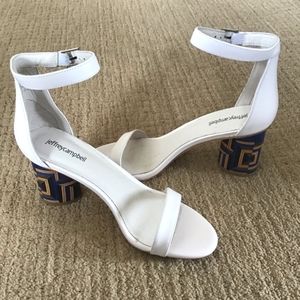 Jeffrey Campbell Purdy Statement Heel Sandals, Size 9.5